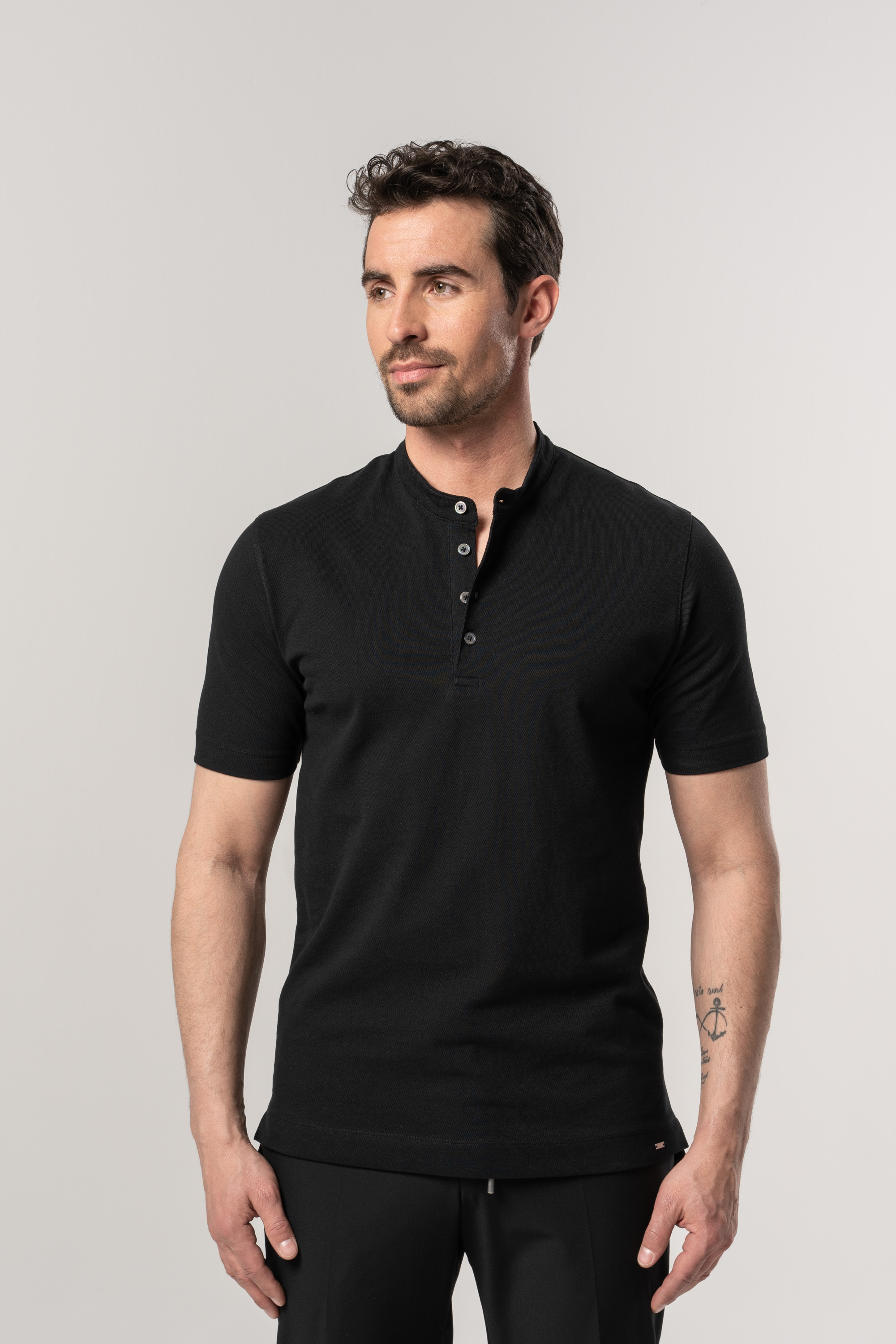 Polo Stan Schwarz