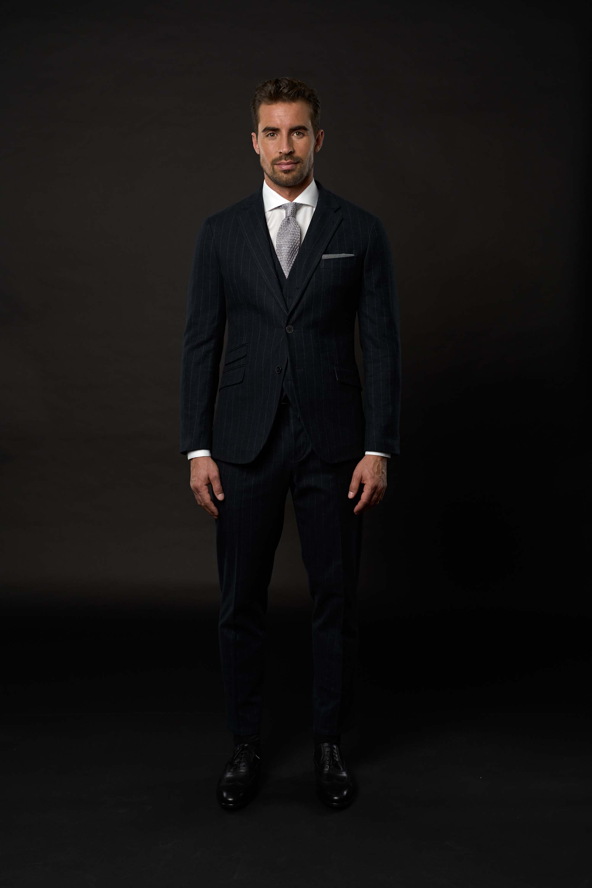 JEFF SUIT (Navy Stripe)