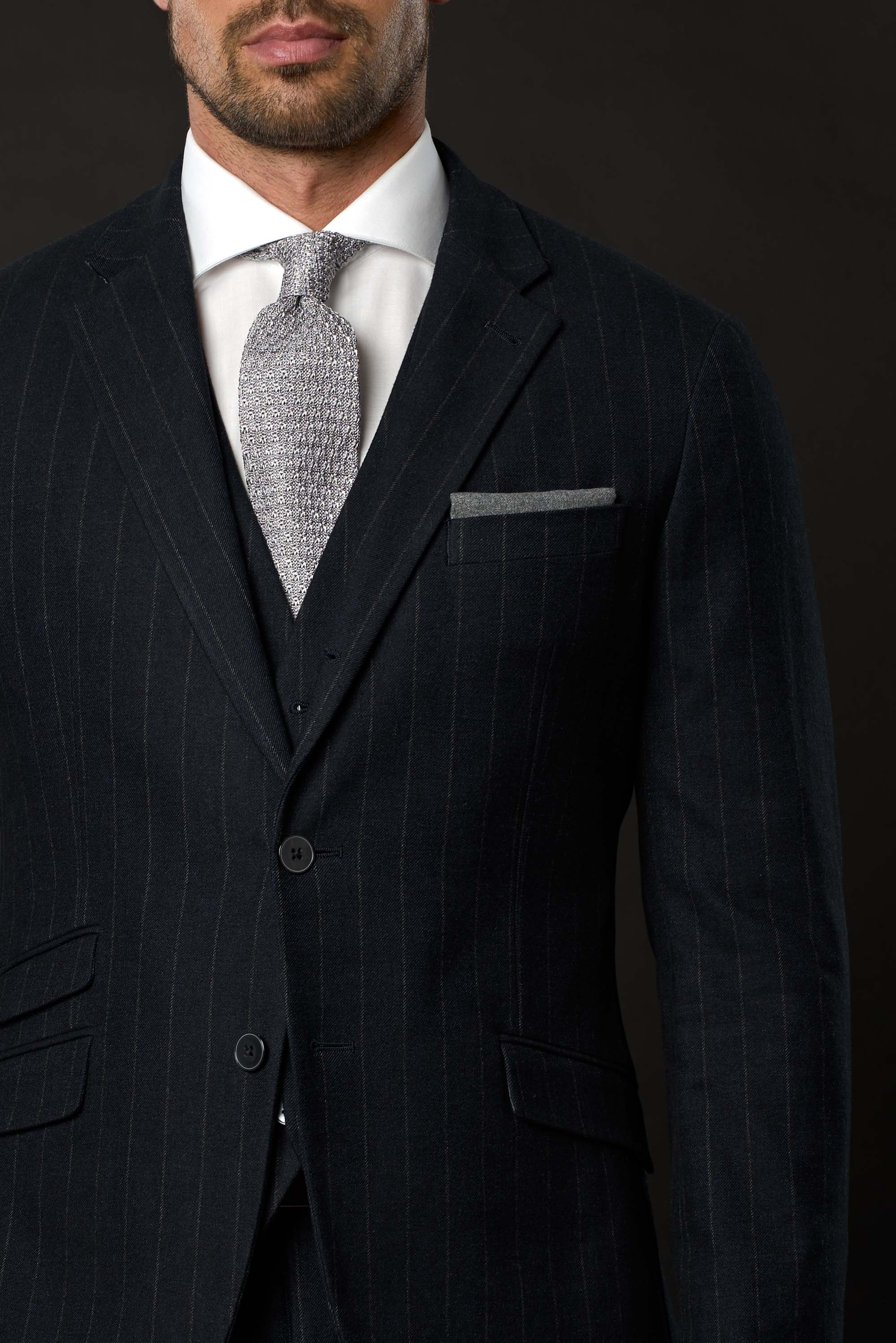JEFF SUIT (Navy Stripe)
