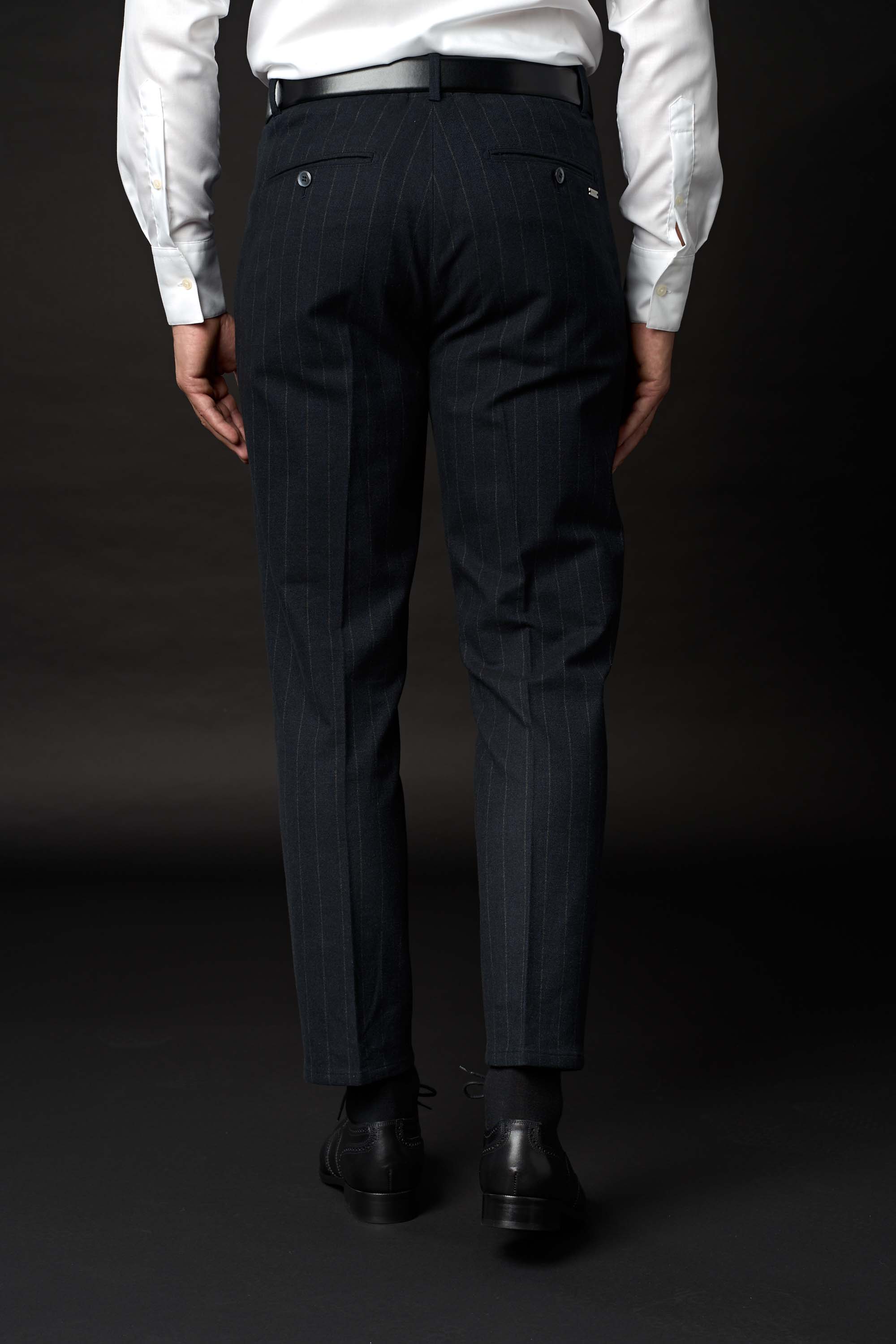 JEFF SUIT (Navy Stripe)
