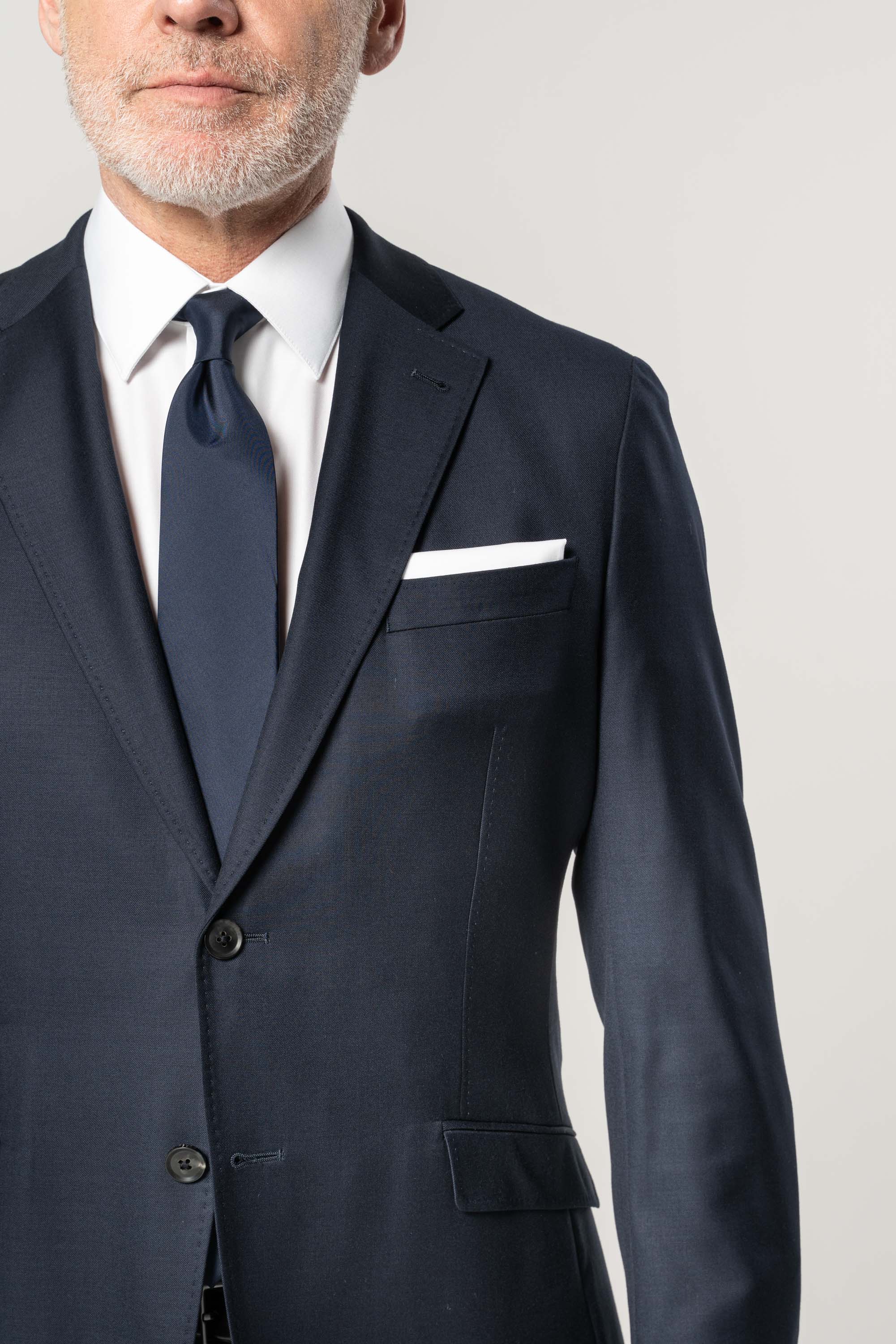 B Larus Mix Wolle Cashmere Navy
