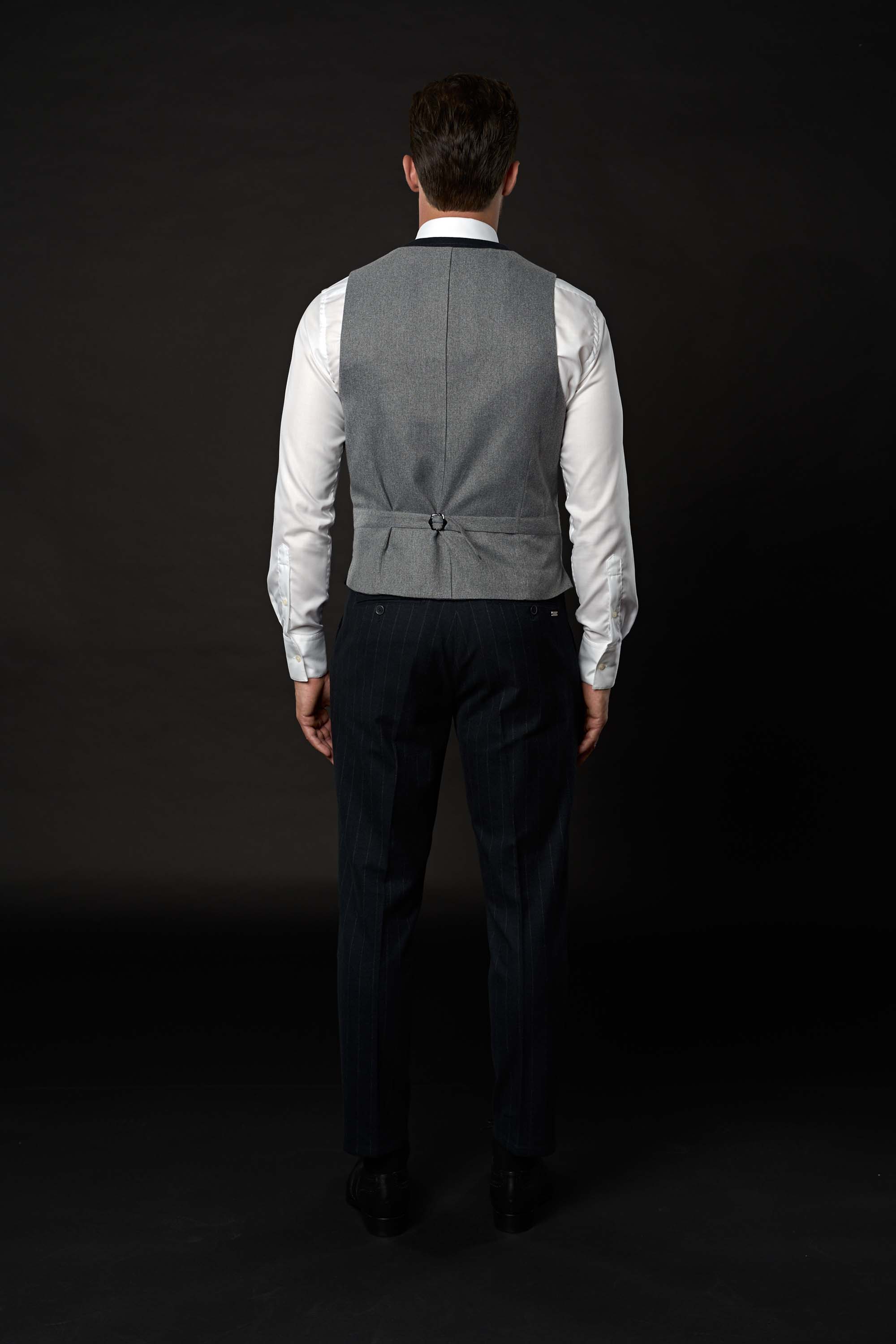 JEFF SUIT (Navy Stripe)
