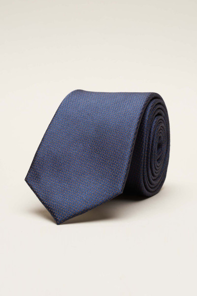 TIE MINIDESSIN (NAVY/BRAUN)