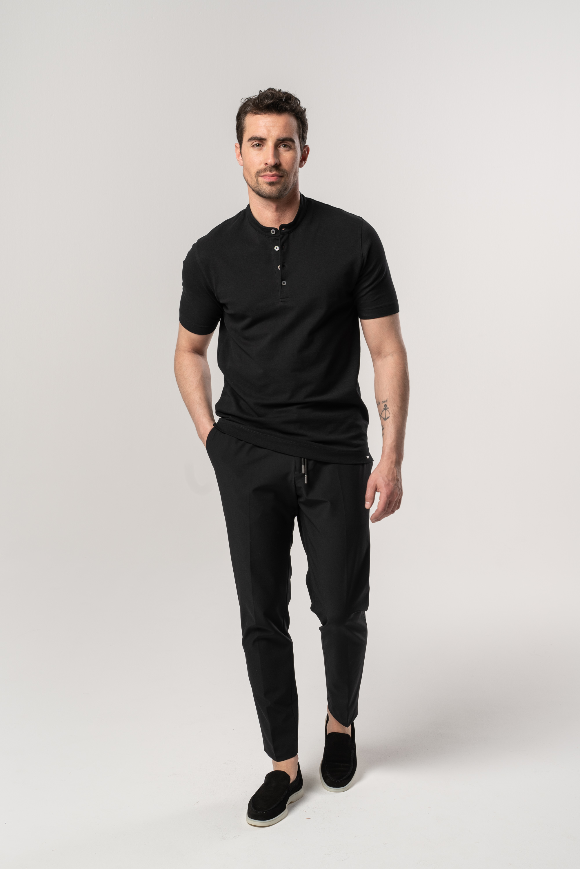 Polo Stan Schwarz