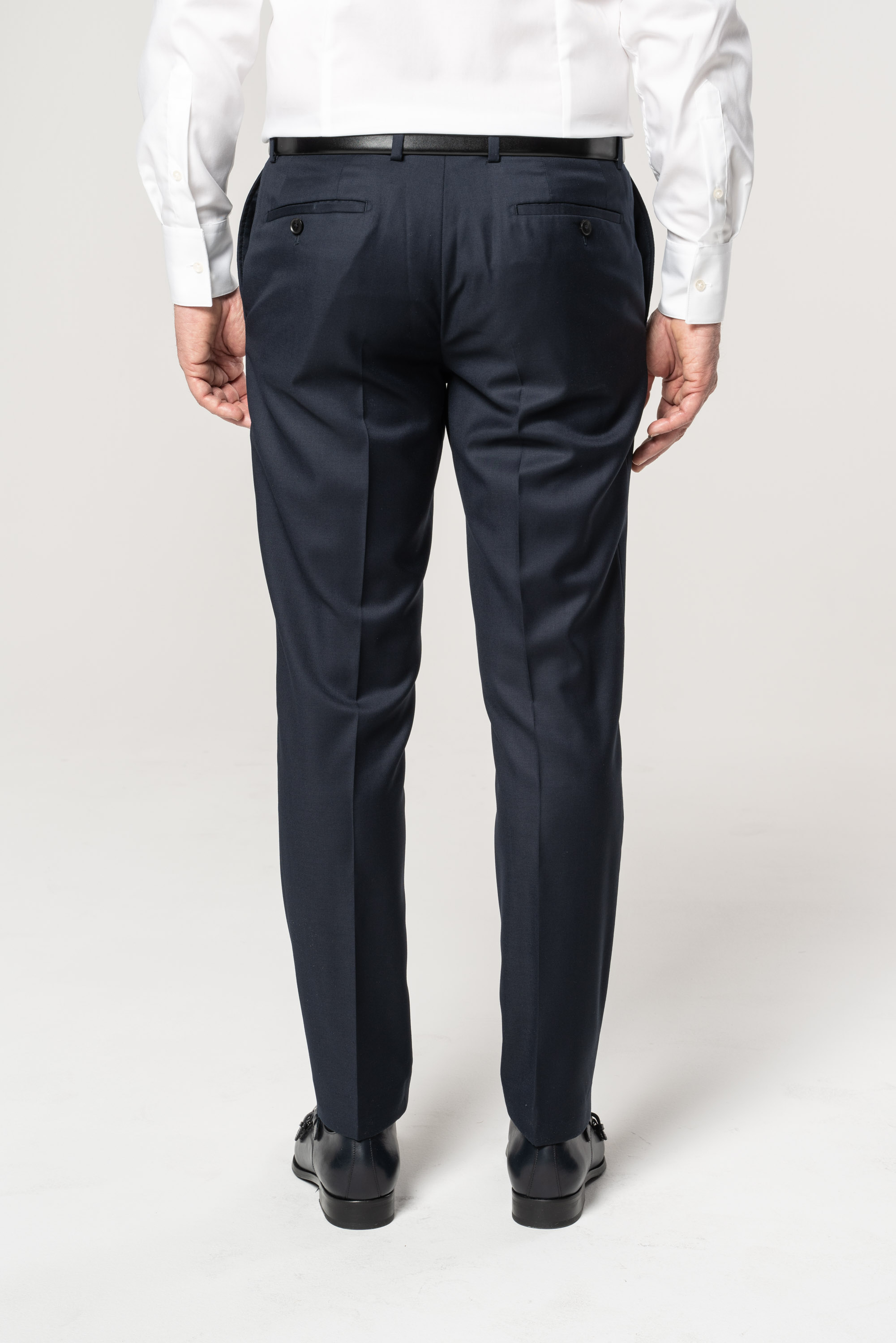 B Larus Mix Wolle Cashmere Navy