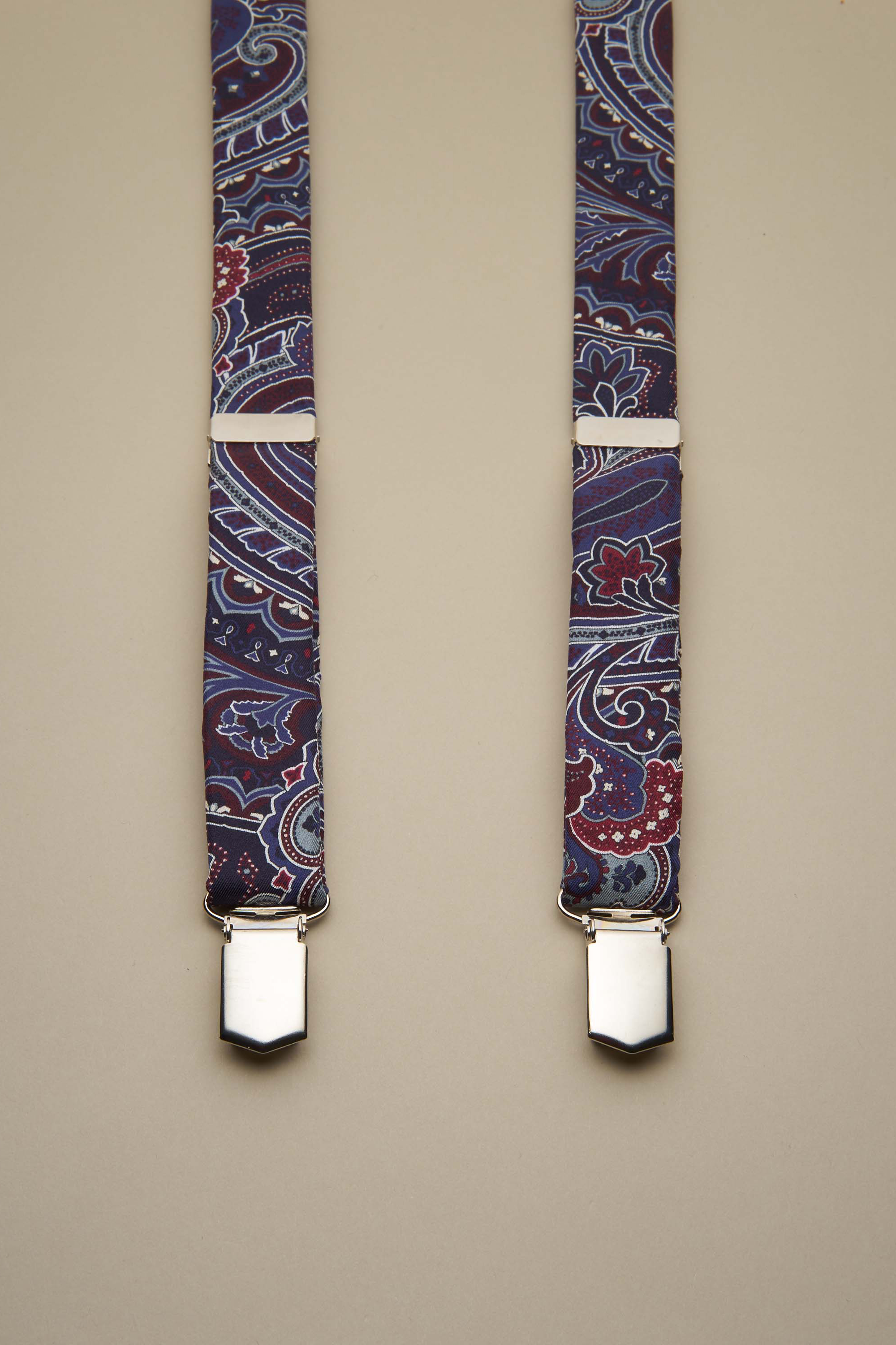 BRACES SATIN (PAISLEY NAVY)