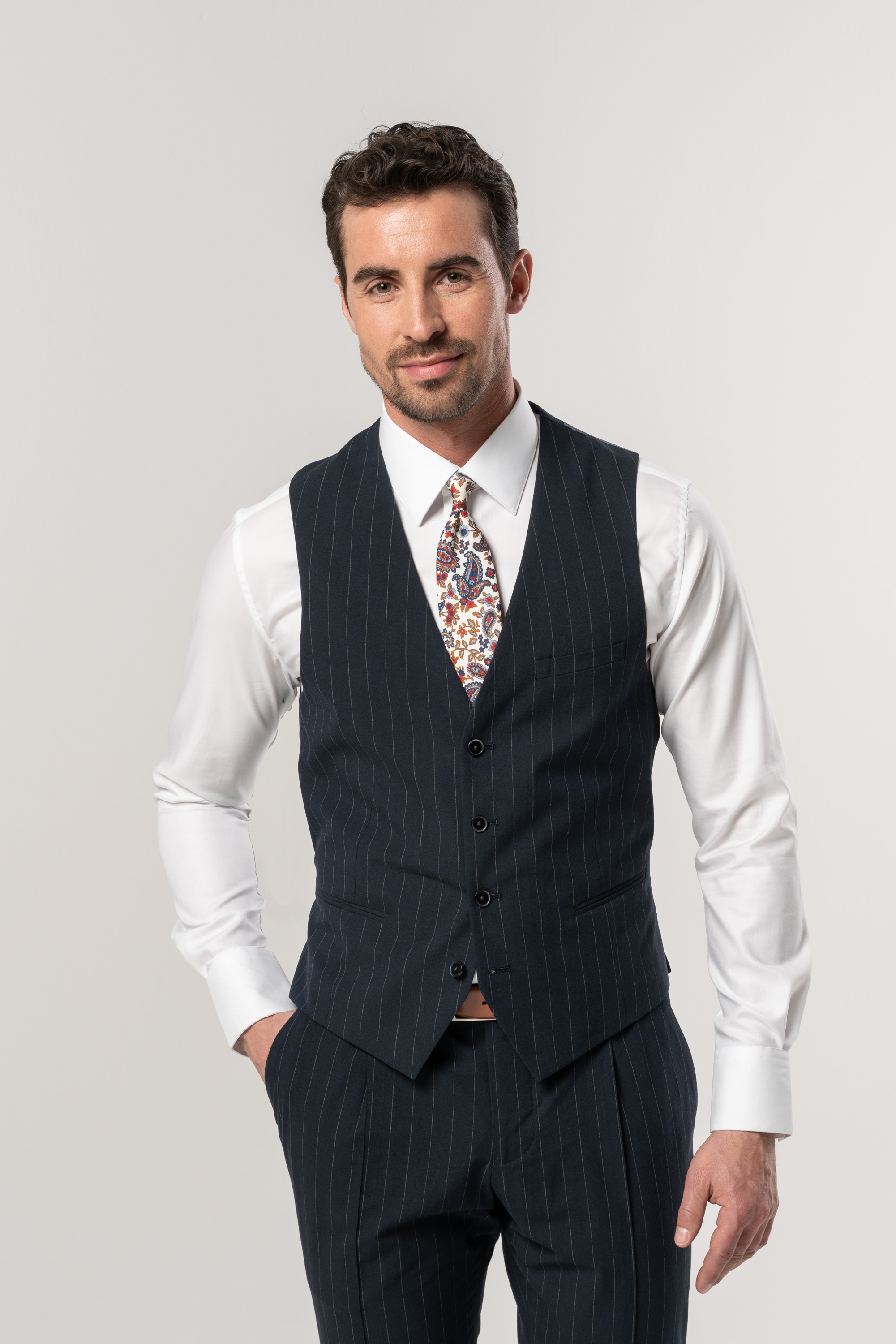 Tiger 22 1 3 Navy stripe